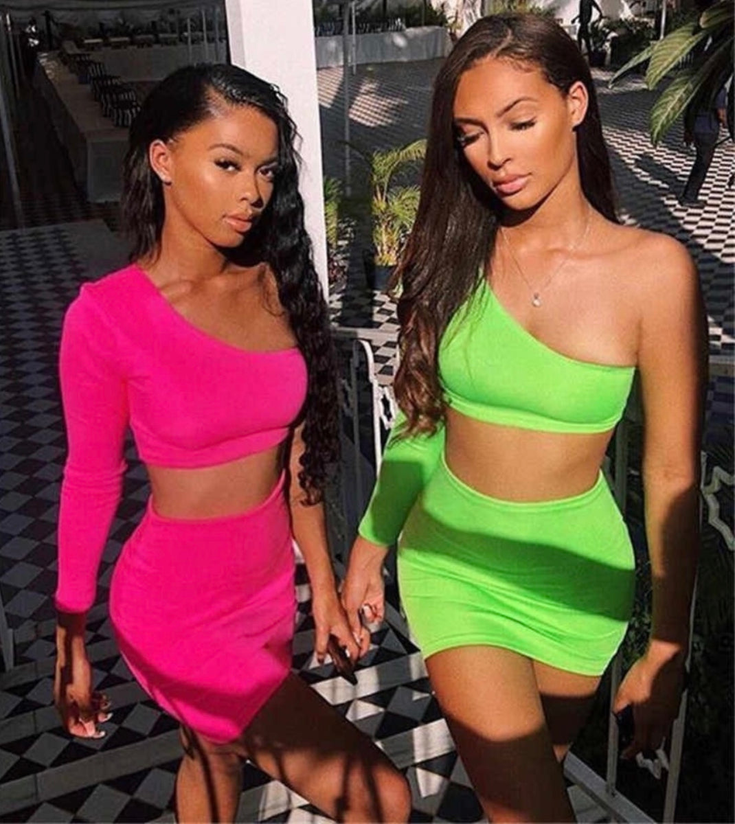 2 Piece Neon Outfit Set Diva On Fleek Boutique