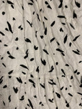 White Black Patterned Maxi Dress