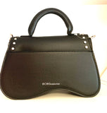 Silver Studded Asymmetrical Handbag