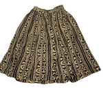 Vintage Patterned A-Line Skirt