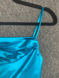 Turquoise Beautiful Cut Out Back Dress