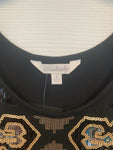 Sequin Embellished Western Patterned Vintage Dress