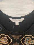 Sequin Embellished Western Patterned Vintage Dress