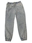 Acid Wash Denim Jogger Jeans