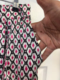 Multicolored Patterned Wide Leg Pants