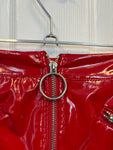 Red Patent Faux Leather
