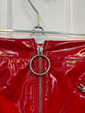 Red Patent Faux Leather