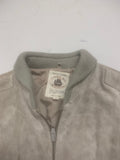 Vintage Caribou Trading Company Leather Bomber Sweater Jacket