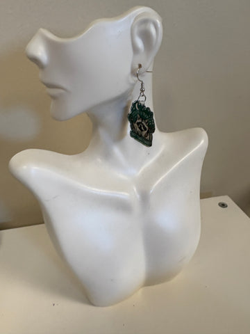 It's a trash can not trash cannot earrings