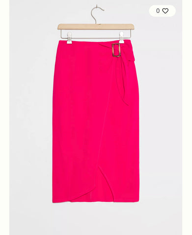 Anthropologie NWT J.O.A hot pink Skirt-Preowned