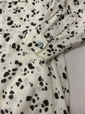 Vintage Dalmatian Spot Patterned Blouse