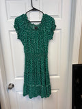 Green Polka Dot Patterned Dress