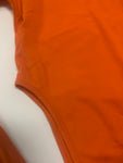 Orange Mock Neck Bodysuit