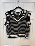 Striped Sleeveless Sweater