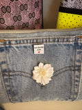 Handmade Upcycled Levi's Jeans Wristlet