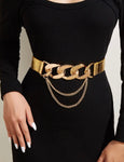 Gold Chain Link Statememt Belt