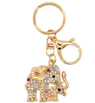 Mother Baby Elephant Keychain