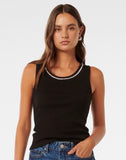 Rhinestone Neckline Tank