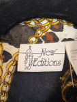 Chainlink Patterned Vintage Blouse
