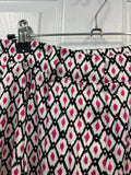 Multicolored Patterned Wide Leg Pants