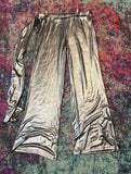 Metallic Wide Leg Pants