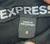 Express Coffee Faux Leather Skirt