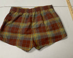 Vintage Plaid Patterned Shorts