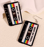 Cassette Tape Statement Earrings