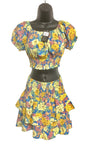 2 Piece Floral Patterned Skort Set