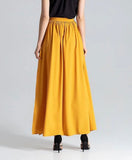 Mustard Colored A-Line Skirt