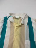 Vintage Vertical Striped Polo Top