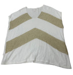 Chicos Tammy Metallic Striped Sweater (Preowned)