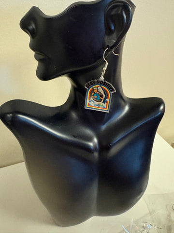Stay Positive Sarcastic Statement Earrings