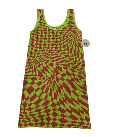 Neon Geometric Patterned Bodycon Dress