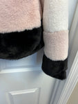 Color block Faux Fur Jacket