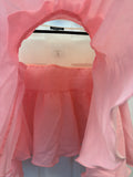Pink Ruffled Detail Blouse