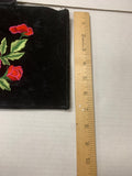 Velvet Rose Graphic Wristlet