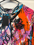Afrocentric Graffiti Patterned Hoodie