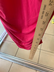 Hot Pink Ruched Bodycon Dress
