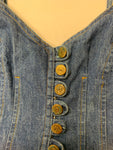 Vintage Denim Camisole Crop Top