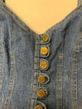 Vintage Denim Camisole Crop Top