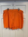 Orange Cotton Chino Shorts