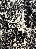 Black and white floral patterned skirt