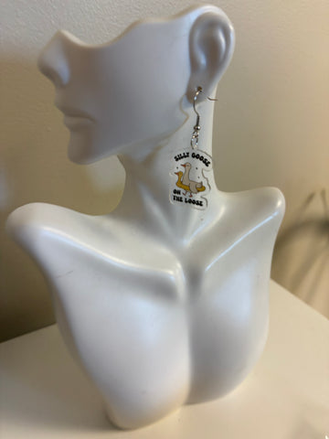 Silly Goose On The Loose Statement Earrings