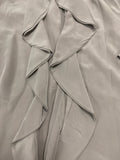 100% Silk Ruffled Trench Coat