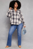 Plaid Plus Size Shacket