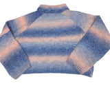Turtleneck Ombre Striped Sweater
