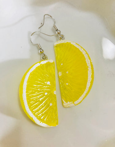 Lemon Slice Statement Earrings