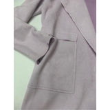 Lavender Microsuede Jacket