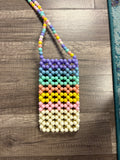 Handmade beaded crossbody bag